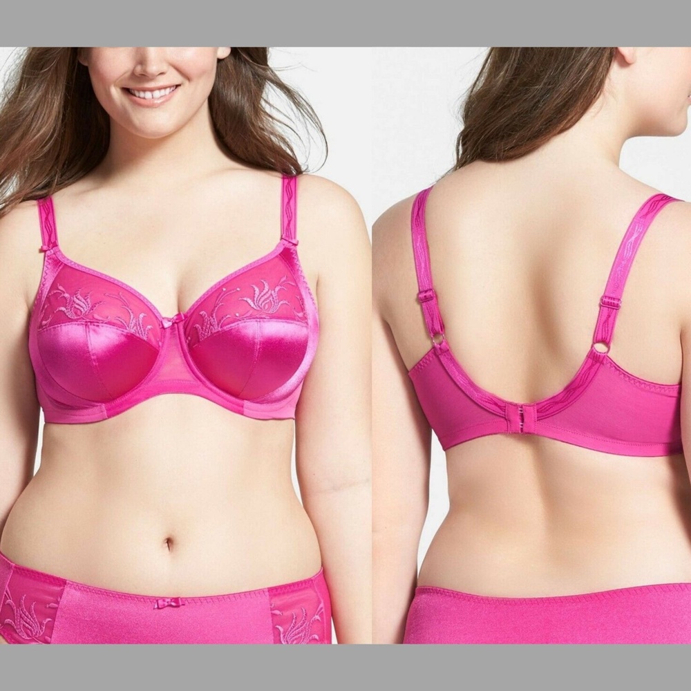 NWT Elomi Caitlyn Underwire Bra Pink Camelia 40K